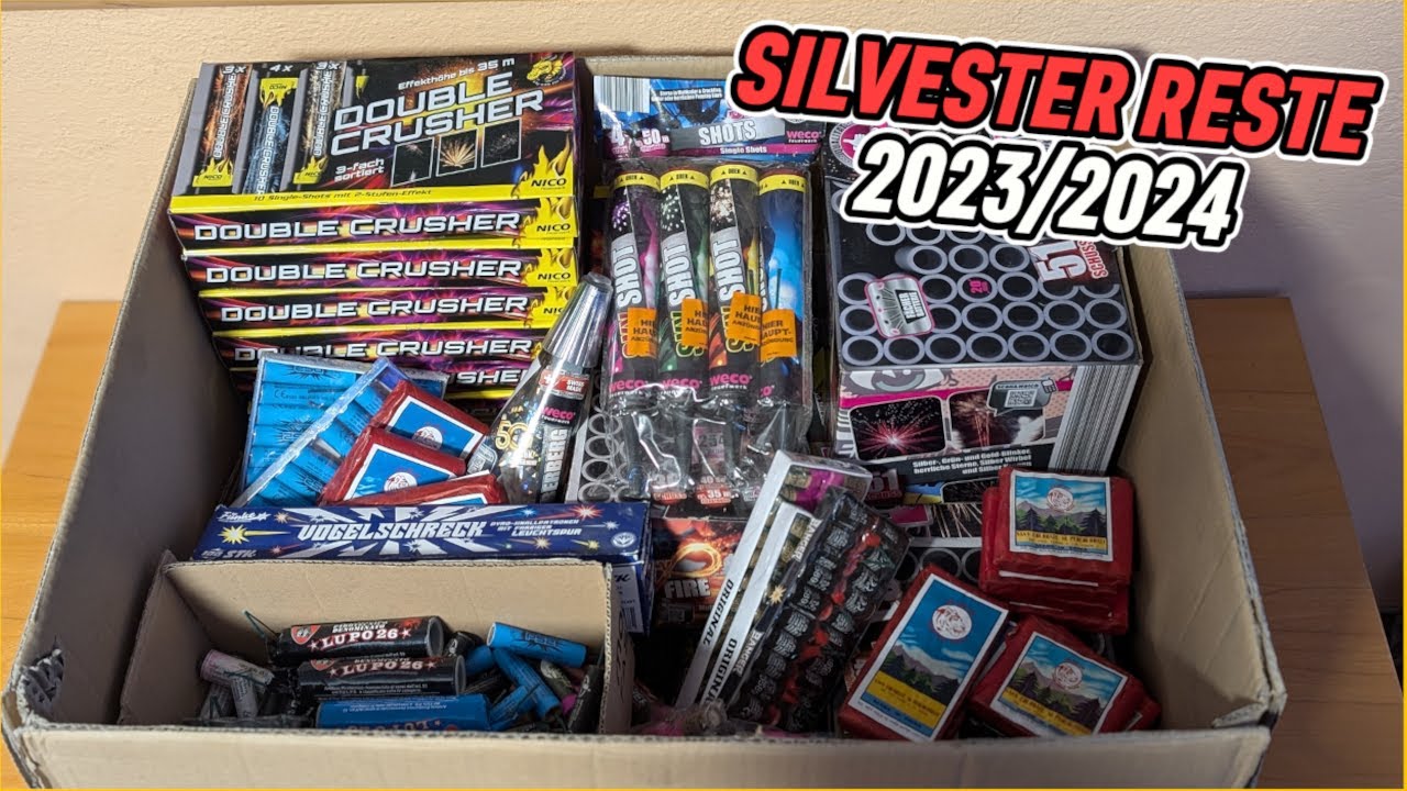 Unsere SILVESTER FEUERWERKS RESTE!🔥| 2023/24
