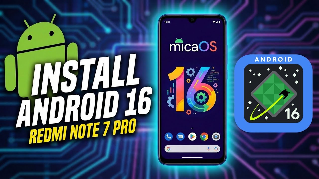 Install Android 16 on Redmi Note 7 Pro! 🚀 micaOS QPR1