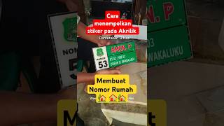 How to stick stickers on clear acrylic Tips and Tricks for Making House Numbers #diy #sticker #st...