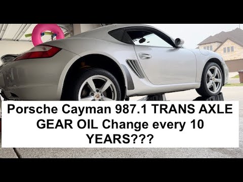 10 year #Porsche #Cayman #Trans #Axle #Gear #oil change & how to do it @ home@PorscheClubofAmerica