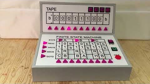 TMD-1 Running a 2-Symbol / 3-State Busy Beaver