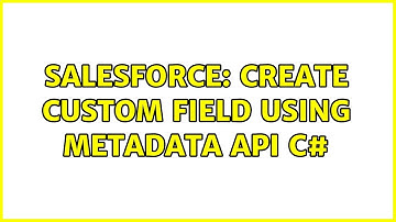Salesforce: Create custom field using Metadata api C#