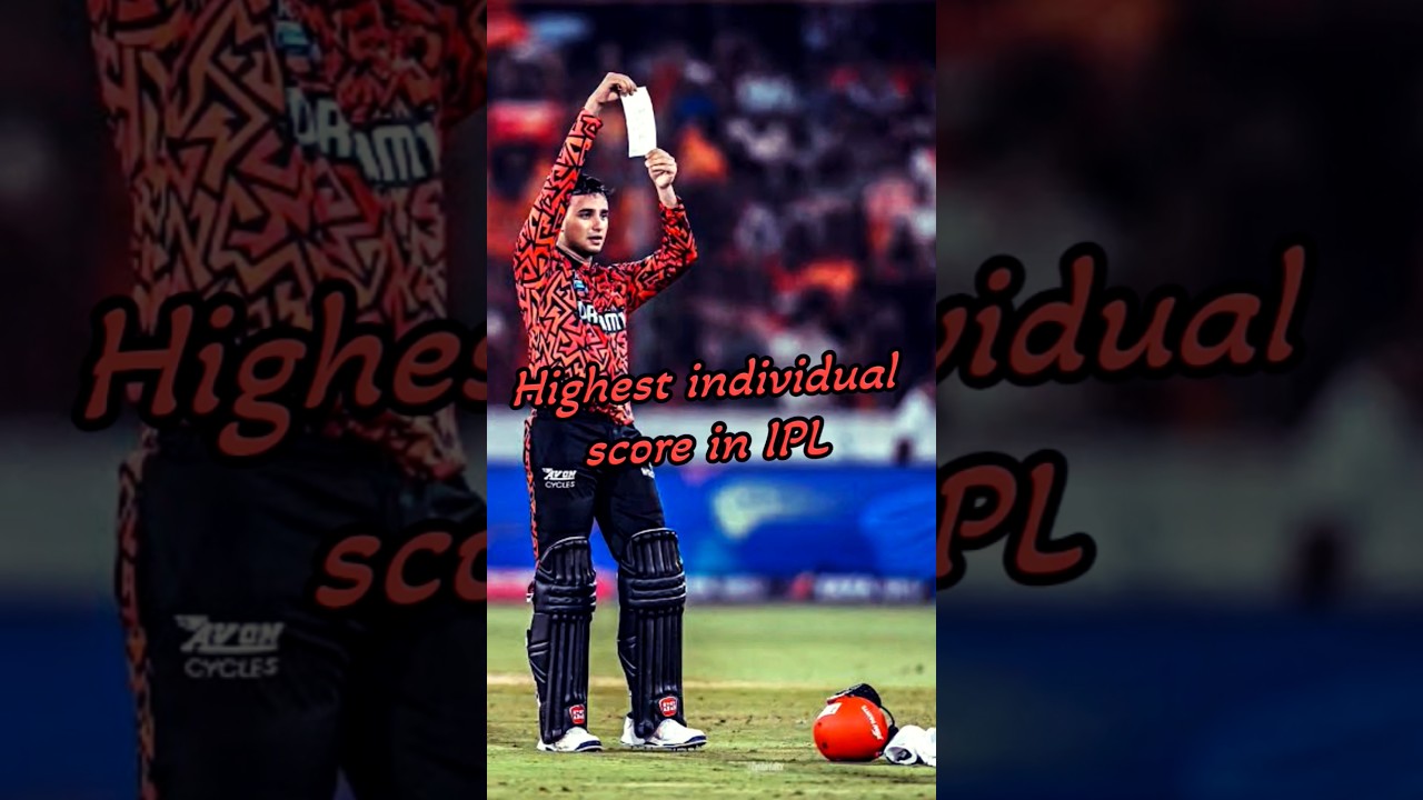 Highest individual score in IPL 