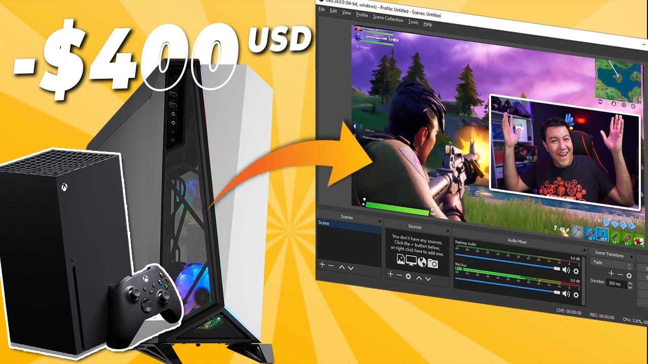 La PC MAS BARATA para un Streamer de CONSOLA! -400 USD