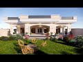 Single story house design  3 bedrooms  modern house design  village house design