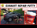 How To Use Exhaust Repair Putty: Nissan Primera P12