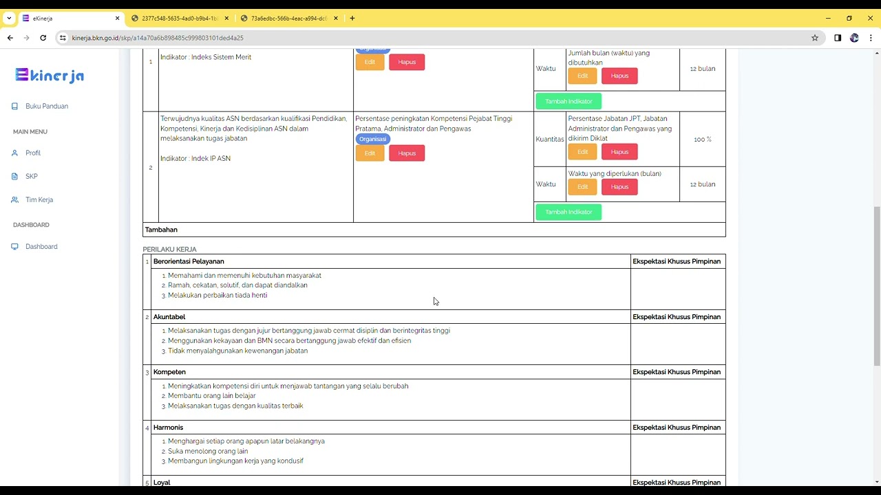 VIDEO TUTORIAL PENYUSUNAN  SKP  MODEL JAJF