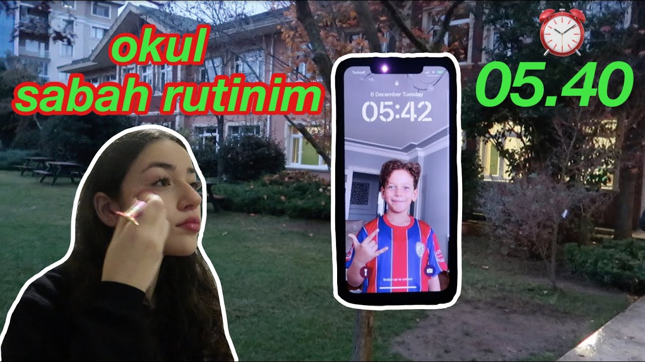 VLOGMAS #6 | OKUL SABAH RUTİNİM! | 5.40'da uyanmak...