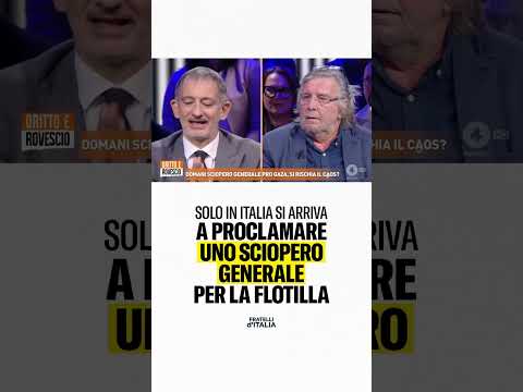 Tra le Nazioni che hanno aderito alla Flotilla, solo in Italia si è deciso lo sciopero generale.