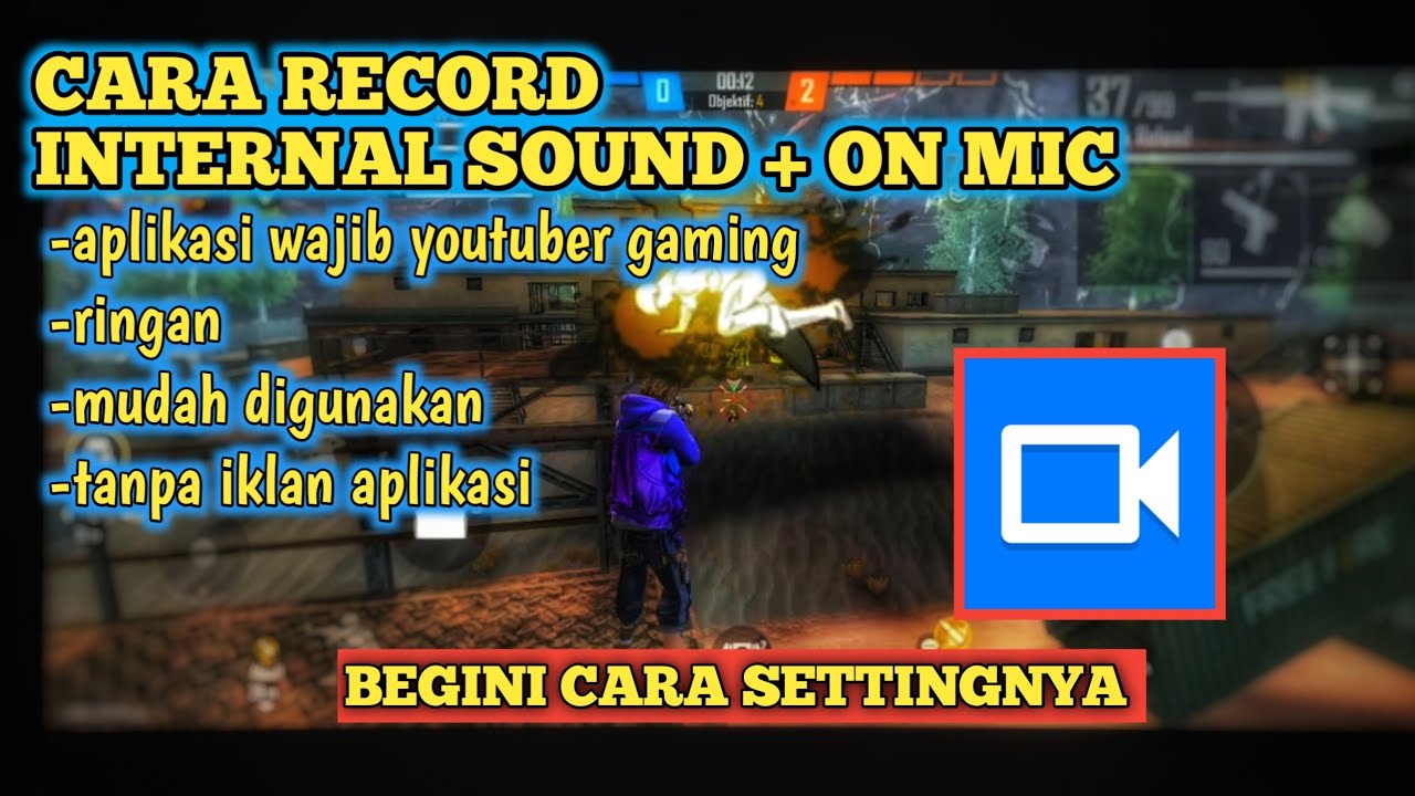 cara record internal sound android screen recorder no ads bisa open mic saat mabar