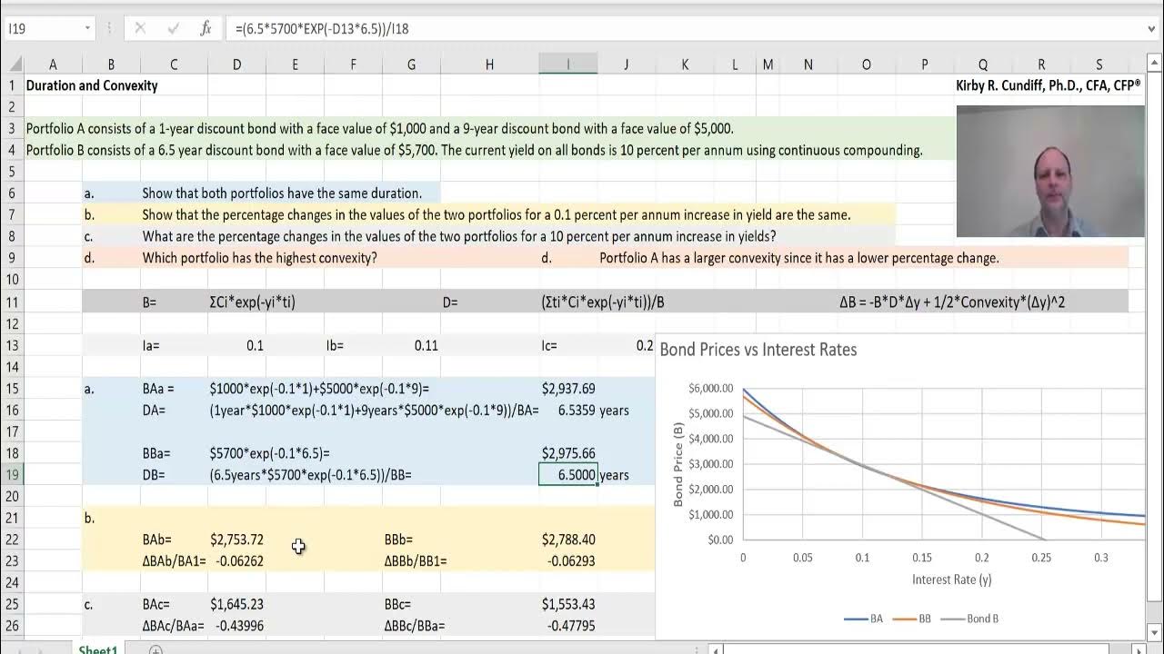 Duration and convexity calculations hull interest rates youtube
