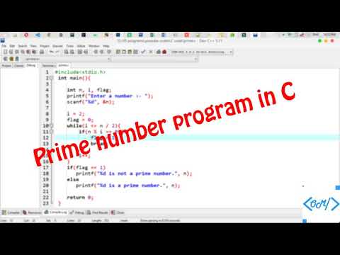 c program to check a number is prime number or not