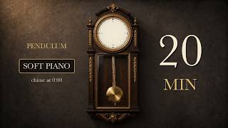 20 Minute Timer 🕰 Pendulum Clock with Soft Ticking, Soft Piano & Chime Alarm | Study Timer screenshot 4