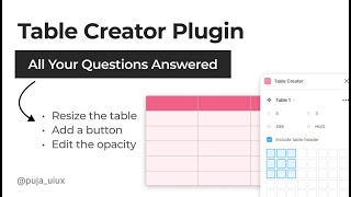 Table Creator Plugin for Figma | All Your Questions Answered | Ultimate Guide 2024 screenshot 5