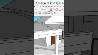 Ep-22 Modern House 3D Model | SketchUp Architectural Design #short #viral