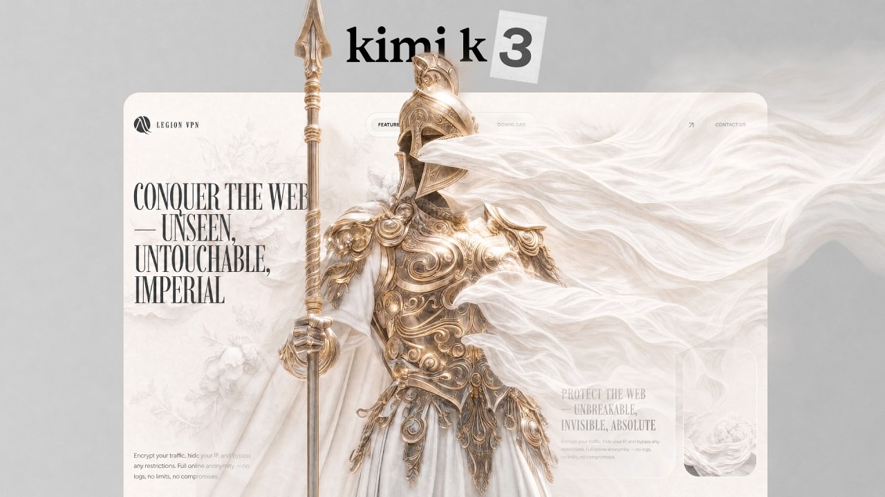 How to create 3D Website Designs With the NEW Kimi K3