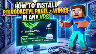 How To install Pterodactyl Panel + Wings in any vps.