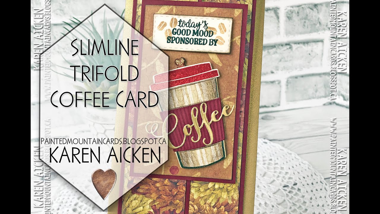 Slimline Trifold Coffee Card