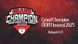 LIVE🔴 Matchday U13 (FINAL FOUR) – PHOENIX FUTSALCE VS FC PEACE | Grand Champion AAFI Nasional 2025