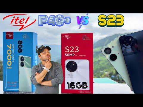 itel P40 Plus 🆚 Itel S23 ⚡ Unboxing &amp; Comparison || Under 9000 16GB* RAM 128GB Storage 🔥