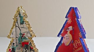 Create Little Wrapping Paper Tree Decor - DIY Home - Guidecentral screenshot 5