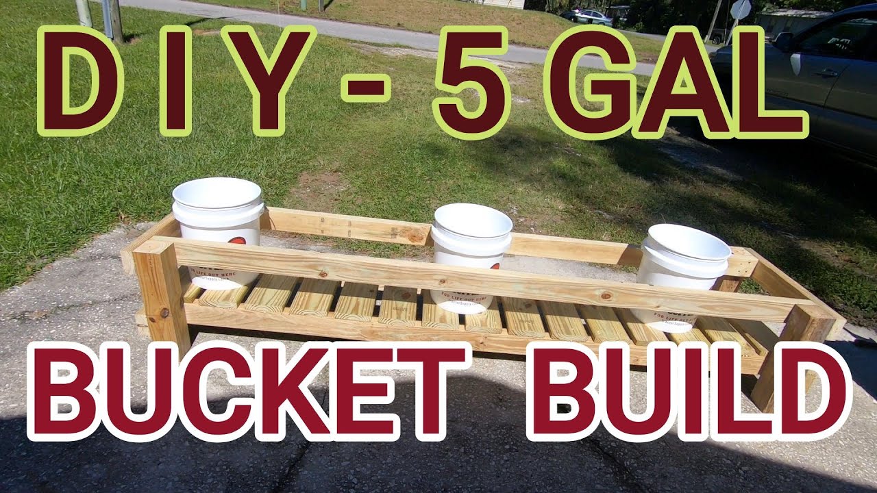 diy 5-gallon bucket grow table build step by step