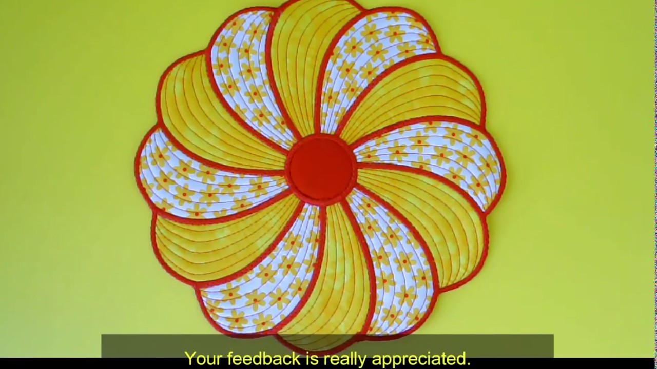 Swirly placemat design by Kreative Kiwi