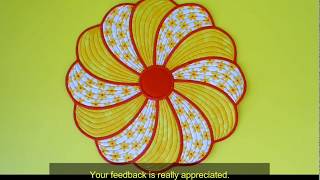Swirly placemat design by Kreative Kiwi