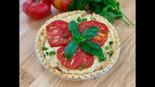 Beaufort Tomato Pie  #recipe #tomato #tomatopie