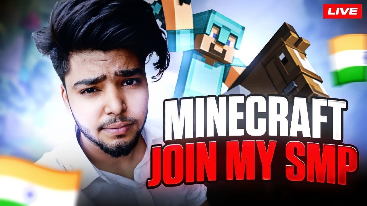 🇮🇳 {Hindi} Live Minecraft Survival Hindi Join my SMP / Java Pocket 24/7 #minecraftlive Hindcraft