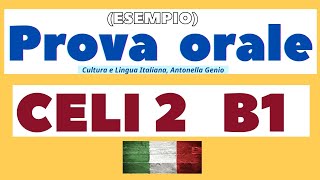 Celi 2 B1 Prova Orale, Esempio Celi Italian Exam Learn Italian Celi 2 B1