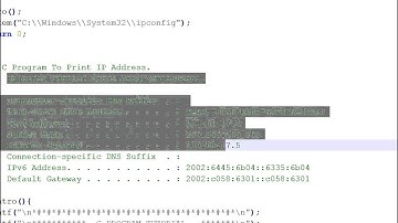 HOW TO PRINT IP ADDRESS USING C  PROGRAM