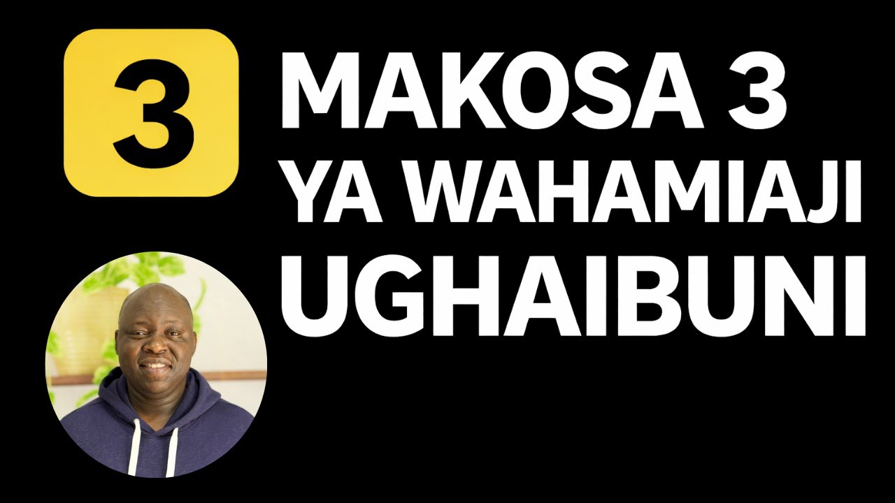 MAKOSA 3 YA WAHAMIAJI UGHAIBUNI (USA, ULAYA, CANADA)