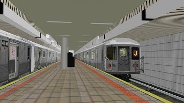 OpenBVE: Brooklyn bound R42 (J) Skip - Stop train at Sutphin Boulevard - JFK Airport