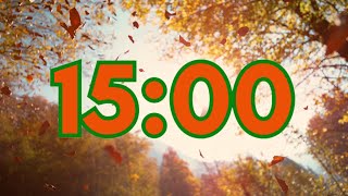 15 Minute Autumn Leaves Timer  Fall Foliage Countdown