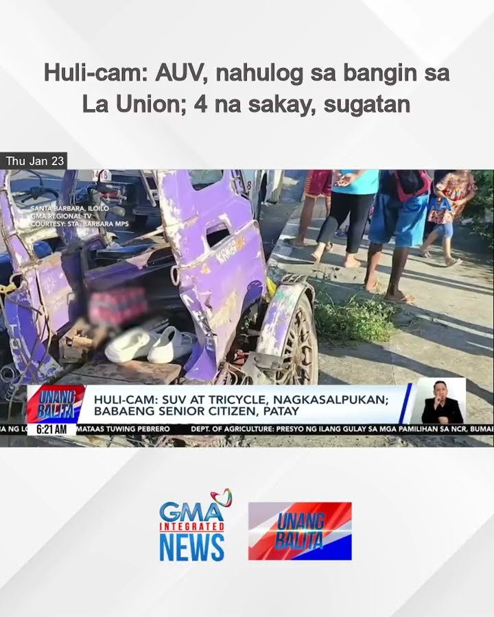 Huli-cam – AUV, nahulog sa bangin sa La Union; 4 na sakay, sugatan | Unang Balita