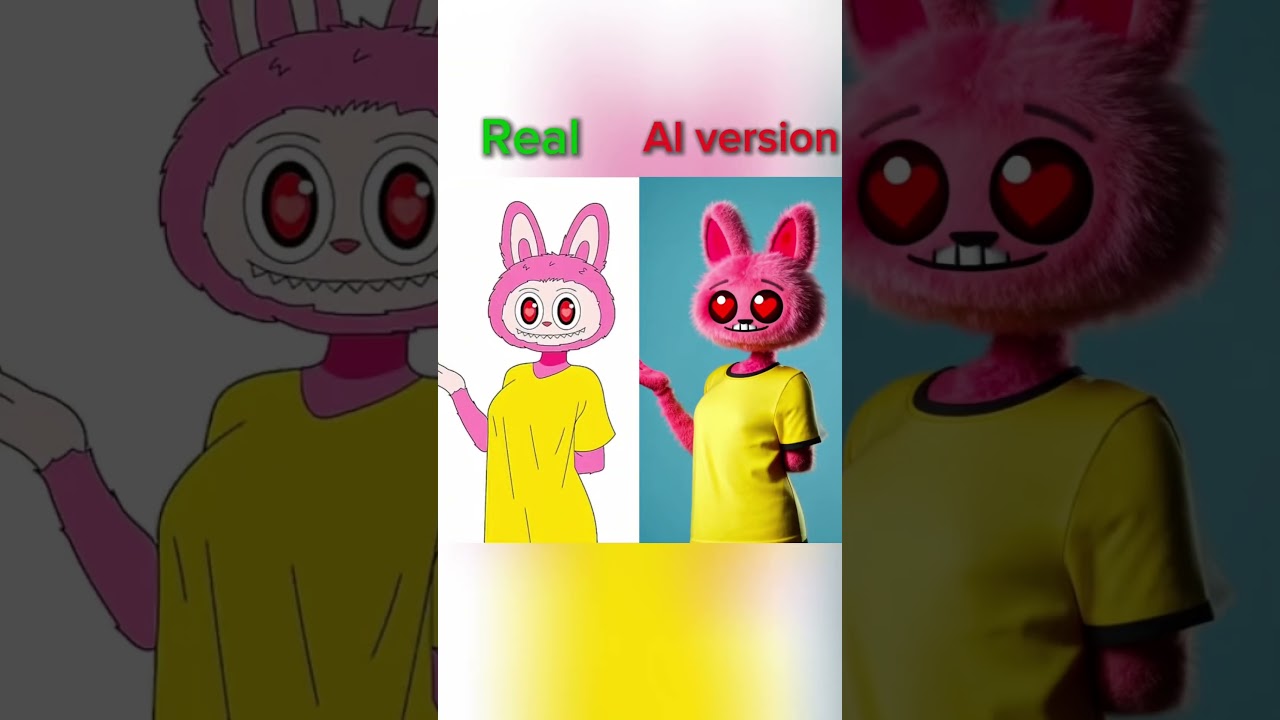 Labubu & Mokoko | Real vs AI Version |Original vs AI Version 