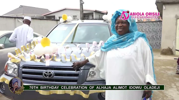 SEE THE CAR GIFT FOR OLORI BUKOLA OLOWORO MUM,ALHAJA ALIMOT IDOWU OLADEJI FOR HER 70TH BIRTHDAY