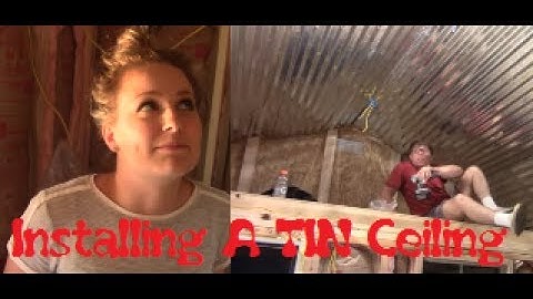 Installing A Tin Ceiling Shed To House
