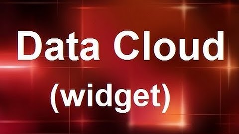 MicroStrategy - Data Cloud (Widget) - Online Training Video by MicroRooster