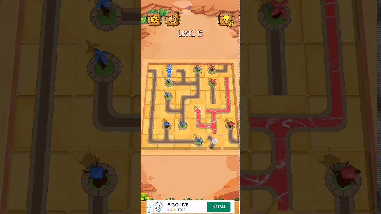 Water Connect Puzzle Level 12 walkthrough Solution