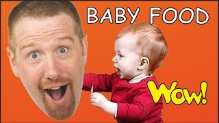 Baby Food | English Short Stories for Kids | Baby Steve and Maggie | Wow English TV | Cartoon Story