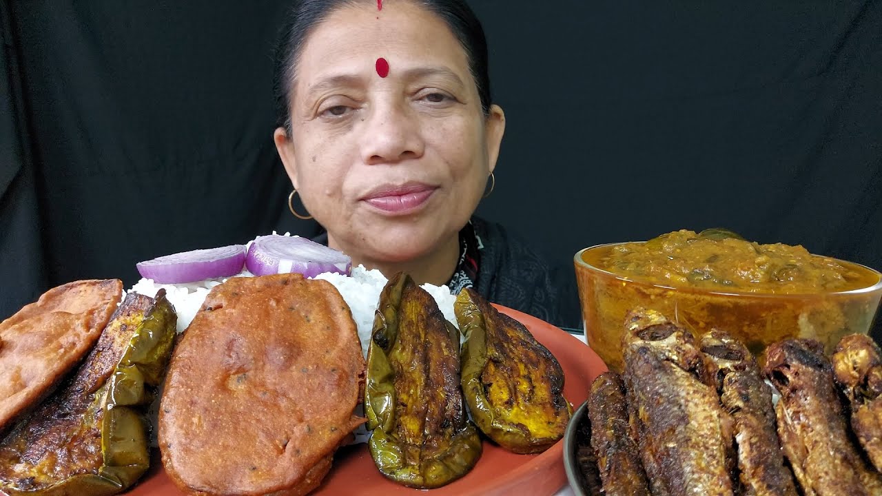 Food Mukbang Crispy Fish Fry , Curry and Rice Eating Show