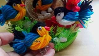 DIY Woolen Birds for Home Decoration |Handmade Wall Decoration Idea | Rajni's Art n Crafts