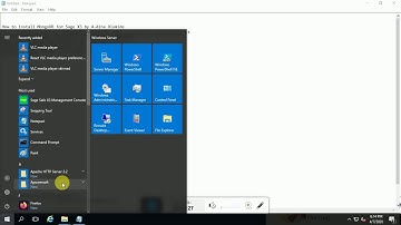 #iLearnULearn; Installing MongoDB for Sage X3