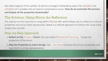 How to Dynamically Loop through Struct Keys in SwiftUI Effortlessly