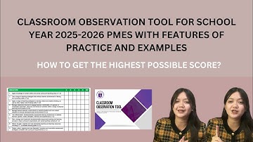 COT for TEACHERS I-III SY 2025-2026 | Observable Indicators with Features of Practice and Examples