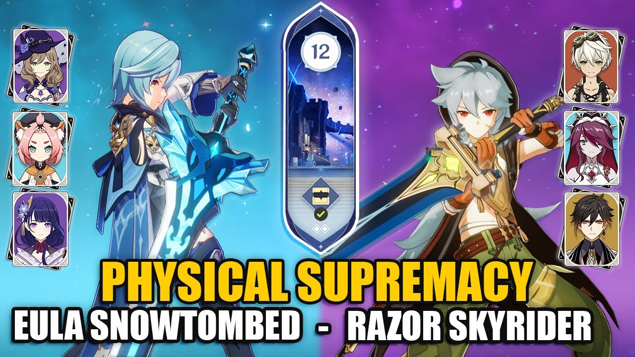 F2P Razor Physical DPS & C0 Eula Physical DPS | Spiral Abyss 3.1 Floor ...