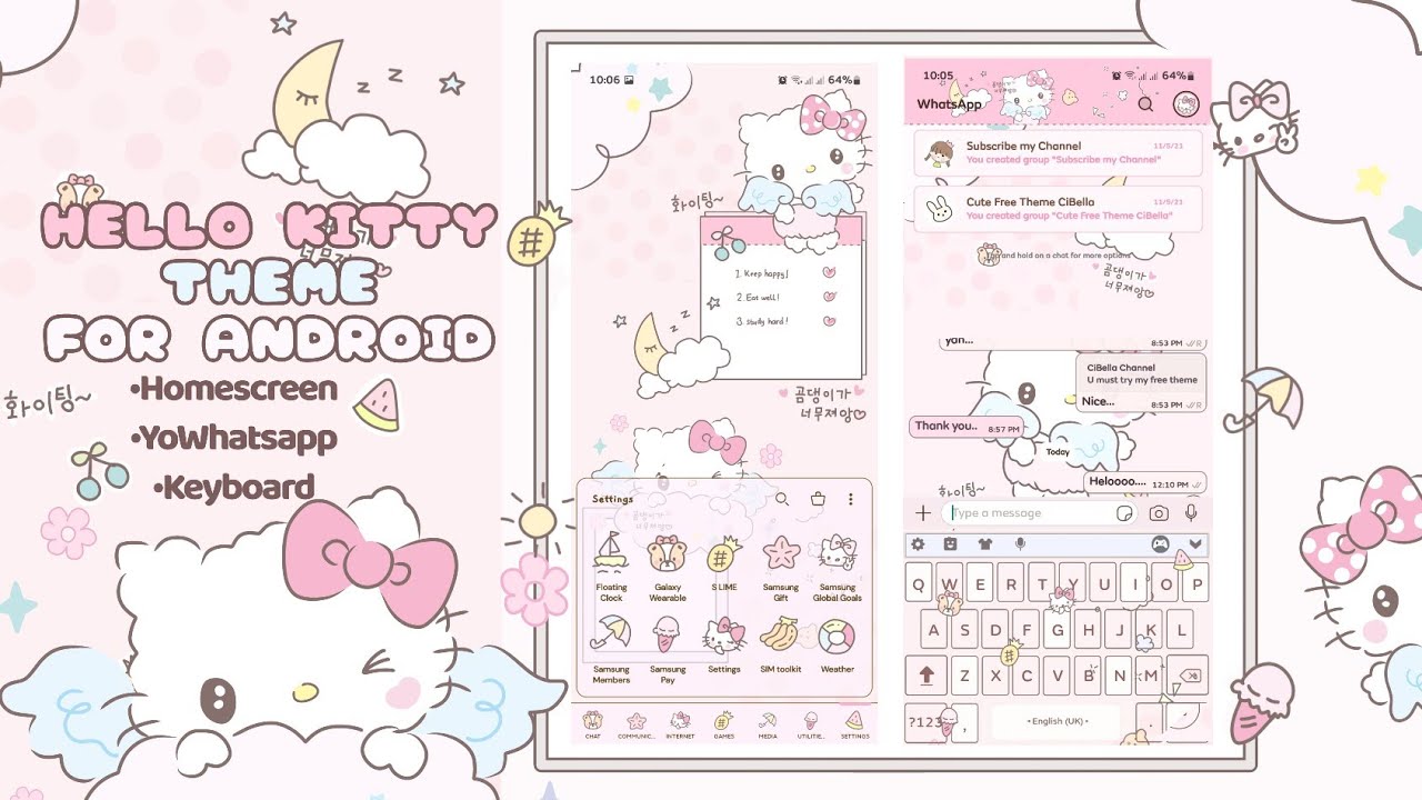 Hello Kitty female theme APK for Android Download