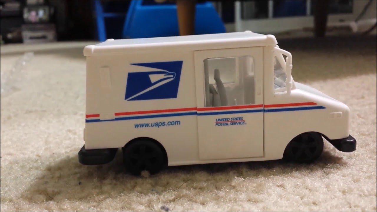 Cheap Toy USPS Mail Truck with sliding doors - YouTube